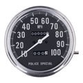 FL speedometer, ''Police face'', black. 2:1 mph