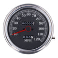 FL speedometer, ''85-up face'', black. 2:1 mph