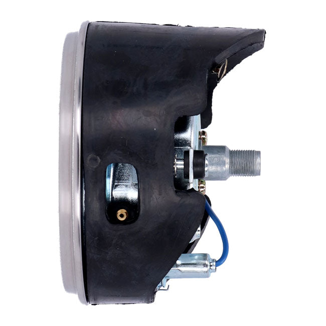FL speedometer, ''46-47 face'', silver/black. 2.24:1 mph