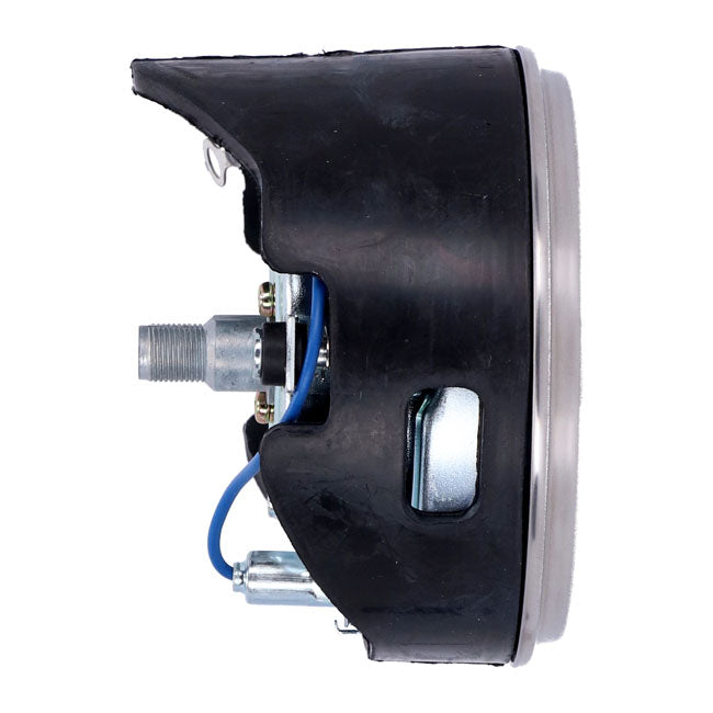 FL speedometer, ''46-47 face'', silver/black. 2.24:1 mph