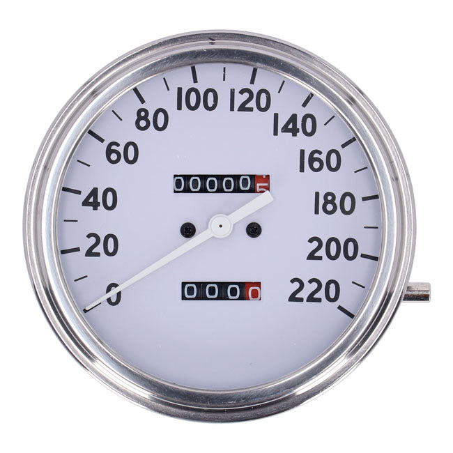 FL speedometer, ''36-40 face'', white. 2:1 kmh