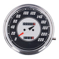 FL speedometer, ''46-47 face'', silver/black. 2:1 kmh