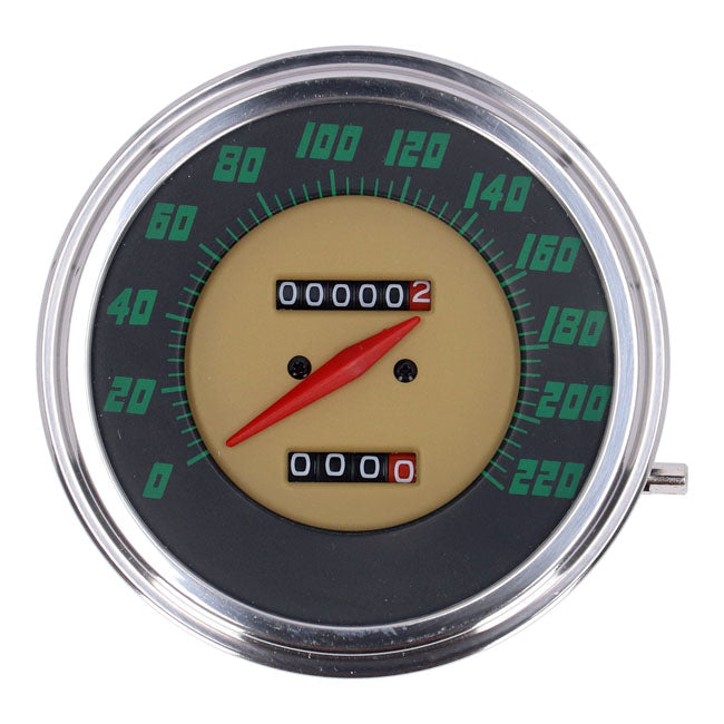 FL speedometer, ''48-61 face'', green. 2:1 kmh