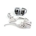 Handlebar control kit chrome — 08-13 Touring models WITH RADIO (NU)