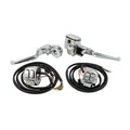Handlebar control kit chrome 11/16" bore — 96-13 Big Twin (Excl. 11-13 Softail; 12-13 Dyna; FXCW; FLT/Touring); 96-03 XL Sportster ( NU)