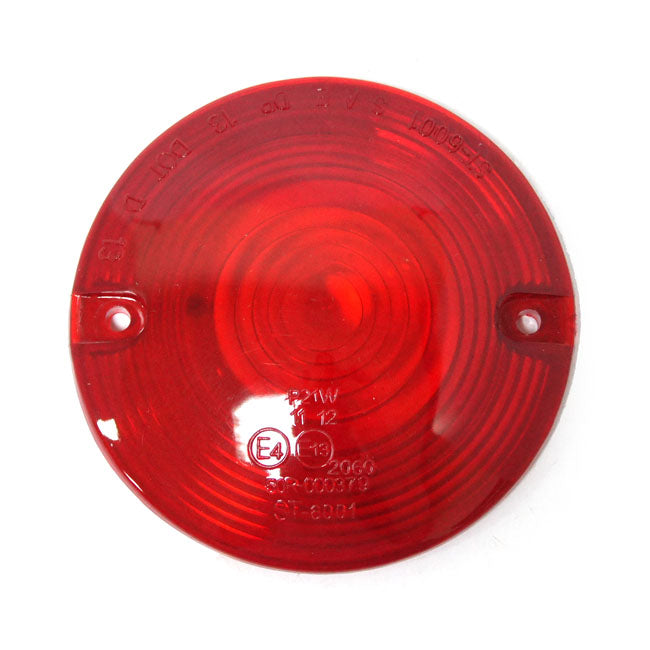 Replacement turn signal lens. flat lens. Red