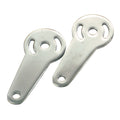 FL turn signal bracket set. Chrome