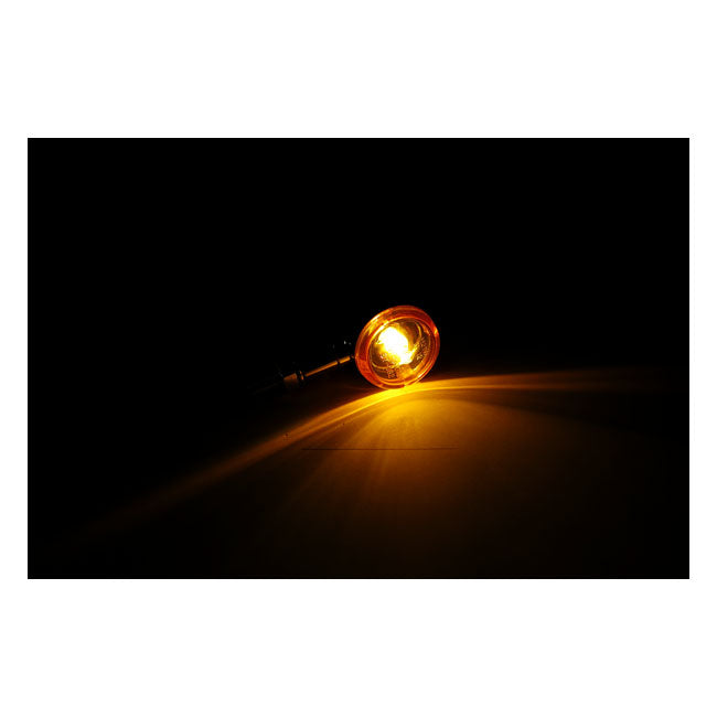 Mini bullet, halogen turn signals. Chrome, plain