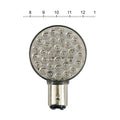 ''Lollipop'' flat LED taillight & turn signal bulb. Red