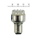 Taillight LED bulb, BAY15D socket. Red light emitting