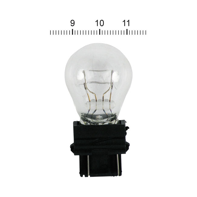 Wedge taillight/turn signal bulb #3157 base. White light