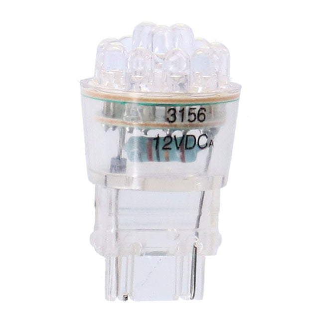 LED wedge turn signal bulb #3156 base. White light — 941165