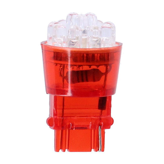 LED wedge turn signal bulb #3156 base. Red light — 941167