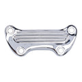 Handlebar top clamp, without skirt — Various 73-23 Big Twin; XL Sportster (Excl. FLT/Touring). With 1" diameter bars