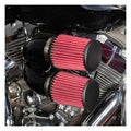 S&S, tuned induction air cleaner kit. Black — 16-17 Softail; 2017 FXDLS; 08-16 FLT/Touring; Trike. (e-throttle). Will not fit models with fairing lower glove boxes and/or all Twin Cooled models (NU)