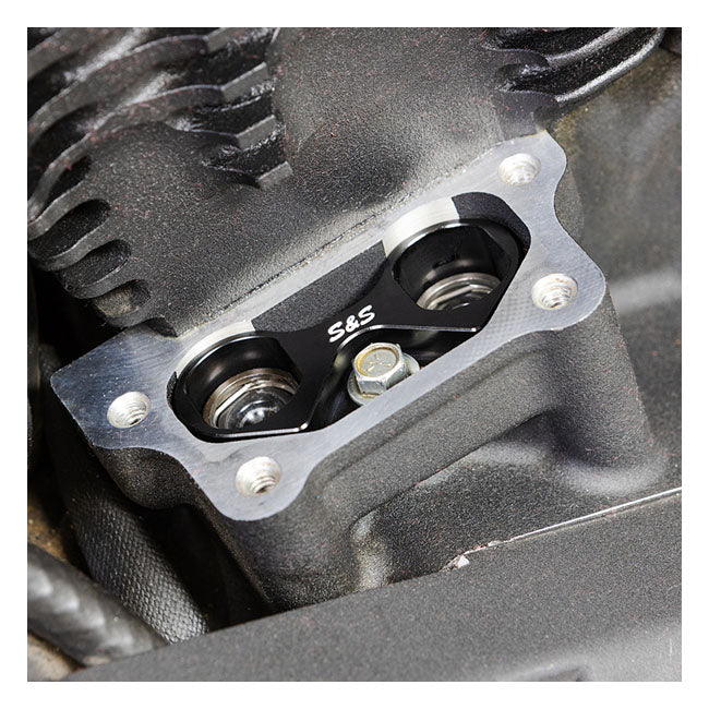 S&S, tappet cuff set. Billet aluminum, black — 06-22 XL Sportster (NU)