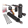 PM, Apex heated grips. Black contrast cut — 96-22 H-D with dual throttle cables (Excl. Street) (NU)