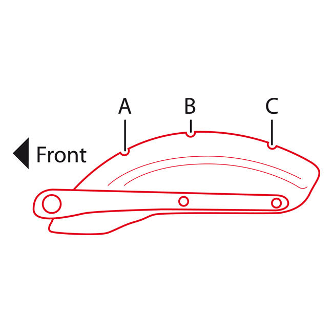 Luggage rack, for solo seat — 04-22 XL Sportster with B & C mount holes (NU)