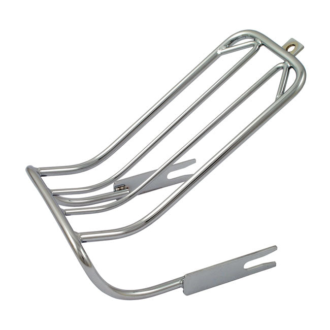 Luggage rack, for bobbed rear fender. Chrome — 84-99 FXST (NU)