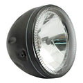 Skyline, 5-3/4" H4 headlamp. side mount. Black