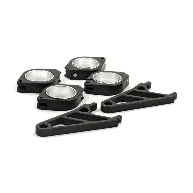 Fingers, adj. headlamp bracket assembly 38-41mm. Black