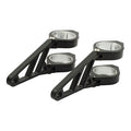 Fingers, adj. headlamp bracket assembly 38-41mm. Black