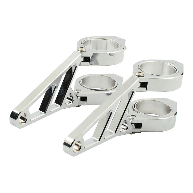 Fingers, adj. headlamp bracket assembly 50/52/54mm. Chrome