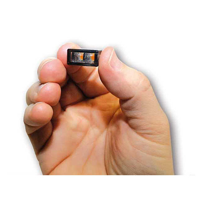 Cube-V mini turn signals 2 LEDs. Smoke lens — Universal