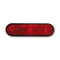 Universal B-Seen reflector. Rectangular/round corners. Red