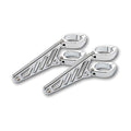 Fingers, adj. headlamp bracket assembly long 38-41mm. Chrome
