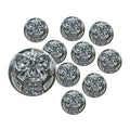 Chrome head bolt cover with skull — 943591