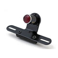 Old school LED taillight, type 5. Black. Red lens