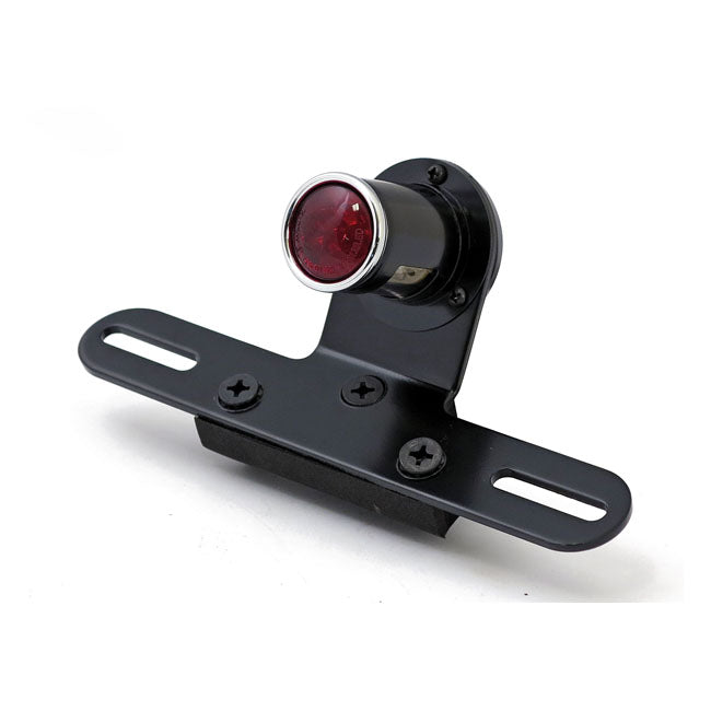 Old school LED taillight, type 5. Black. Red lens