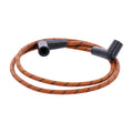 Universal 40" spark plug wire set. Cotton cloth brown/black