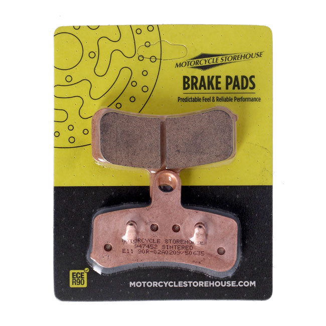 MCS, brake pads front. Sintered — Front: 08-14 Softail (Excl. Springers); 08-17 Dyna (NU)