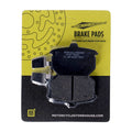 MCS, brake pads rear. Organic — Rear: 82-E87 XL Sportster; FXR; FXST; 84-85 FX; 83-86 FXWG (NU)