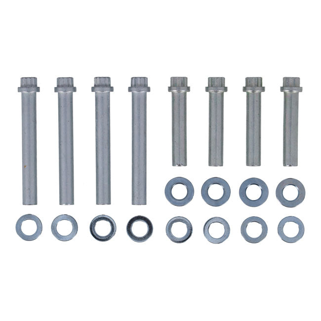 S&S, head bolt kit — All Evo Big Twin with S&S heads; 85-90 (NU) Evo Big Twin with OEM heads; 91-03 XL Sportster 89" 4 5/16 stroke with OEM heads