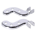 Passenger foot peg bracket kit. Chrome