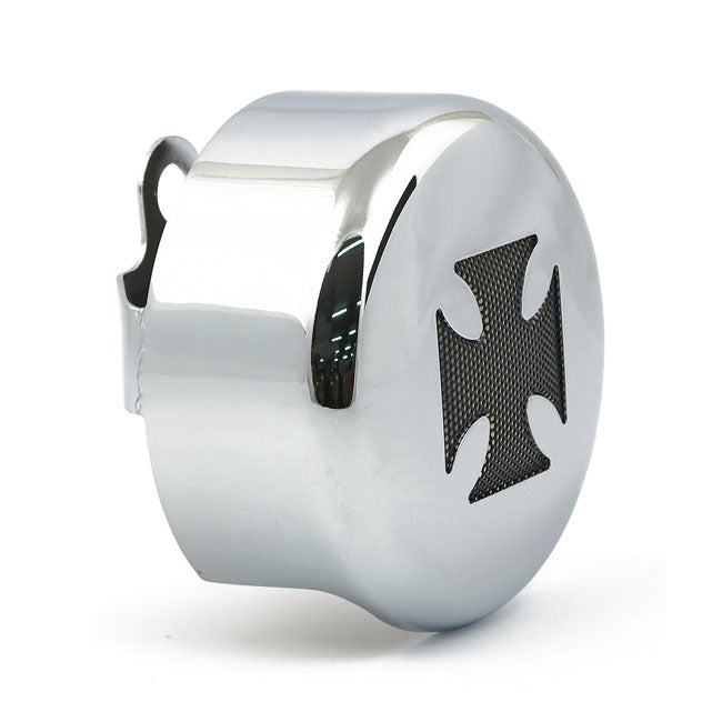C-Round, horn cover. Maltese Cross — 93-25 H-D with side mounted horn