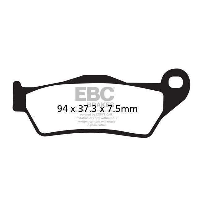 EBC Organic brake pads — Rear: Ducati: 21 1158 Multistada V4 S 1158cc; 21 1158 Multistada V4 Sport 1158cc; 21 1158 Multistada V4 1158cc; 21 1158 Multistada V4 Pikes Peak 1158cc