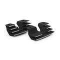 Head bolt bridge cover set. Finned, black — 99-06 carbureted Twin Cam (Excl. fuel injected models) (NU)