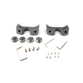 Head bolt bridge cover set. Finned, silver — 04-22 XL Sportster (NU)