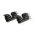Head bolt bridge cover set. Finned, black — 04-22 XL Sportster (NU)