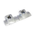 Head bolt bridge cover set. Smooth, chrome — 04-22 XL Sportster (NU)