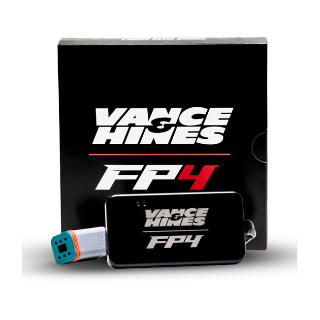 Vance & Hines, FP4 adjustable fuel injection — 11-20 Softail (Excl. 11-13 & 16-20 CVO); 12-17 Dyna (Excl. 12-13 CVO); 14-20 FLT/Touring/CVO; 16-20 Freewheeler; 14-22 XL Sportster; 15-20 Street XG500/750/750A (NU)
