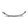 PM, Windscreen trim for Touring. Merc. Black CC — 15-26 (NU) FLTR Road Glides (excl. 2023 CVO models); 2024 (NU) FLTRK; 23-25 FLTRT Trike. With 15-24 style Sharknose fairing