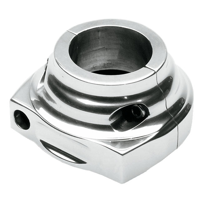 Performance Machine, Contour throttle clamp. Chrome — 81-95 H-D (NU) WITH SINGLE CABLE