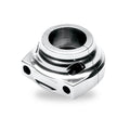 Performance Machine, Contour throttle clamp. Chrome — 96-22 H-D with dual throttle cables (Excl. Street) (NU)