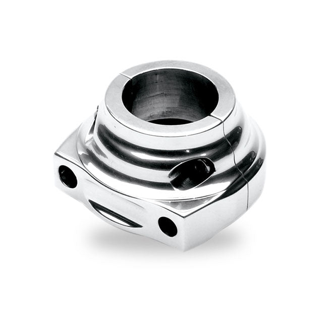 Performance Machine, Contour throttle clamp. Chrome — 96-22 H-D with dual throttle cables (Excl. Street) (NU)