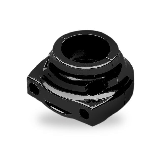Performance Machine, Contour throttle clamp. Black — 96-22 H-D with dual throttle cables (Excl. Street) (NU)